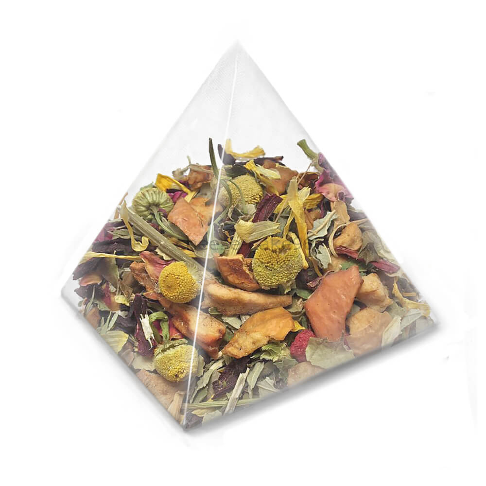 Чай Травяной Малина с мятой в пирамидках