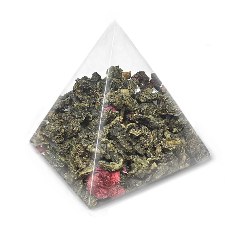 Чай Улун Малина с травами в пирамидках